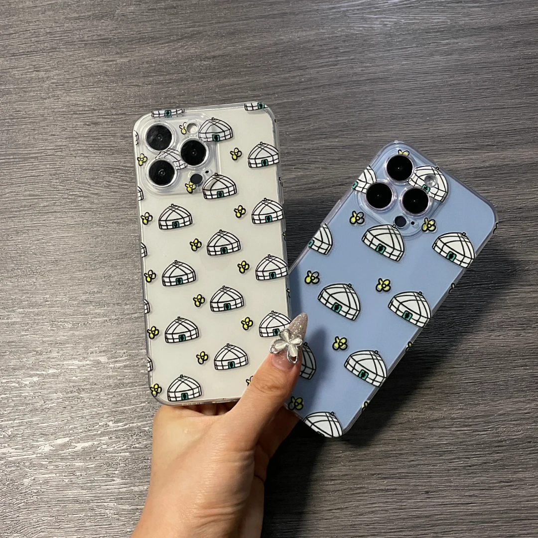 【苹果/华为/小米/OPPO/VIVO】高级感民族风卡通蒙古包创意手机壳