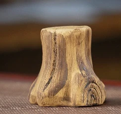 原矿手工紫砂树桩盖置