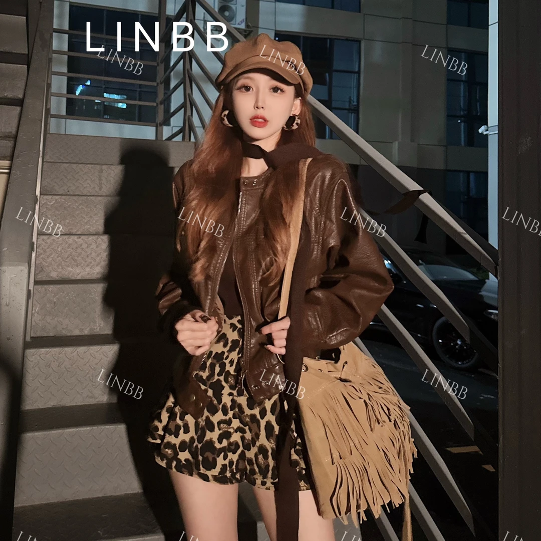 林北鼻-【火出圈】高端线韩系夹克皮衣外套