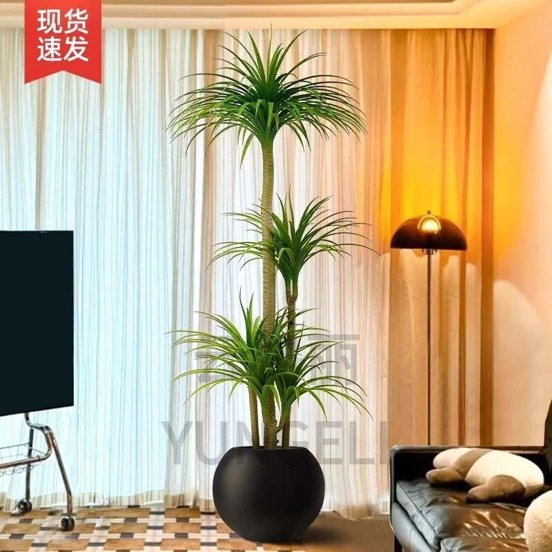 仿真绿植龙血树假植物高端轻奢客厅装饰树室内大型盆栽落地摆件