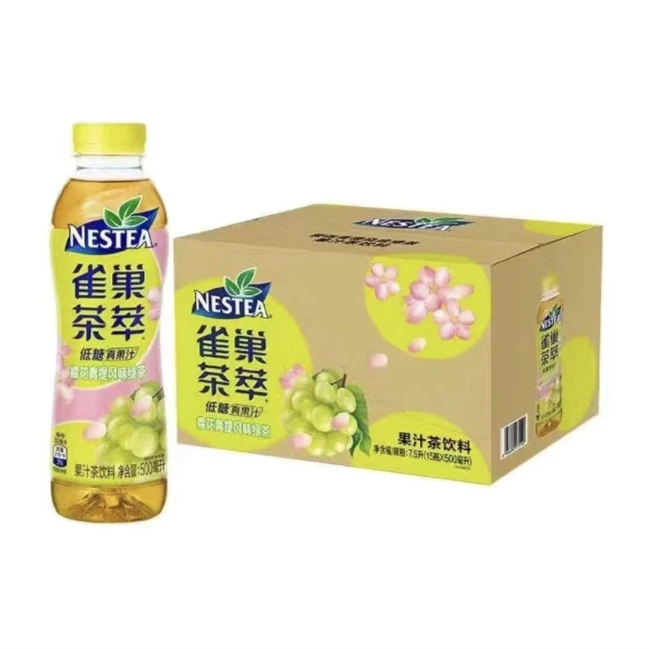 雀/巢茶萃低糖桃子清乌龙红茶果汁 清爽果味茶饮料 500ml 多口味