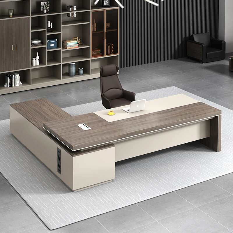 老板桌办公桌简约现代时尚轻奢大班台经理桌子办公室总裁桌椅组合