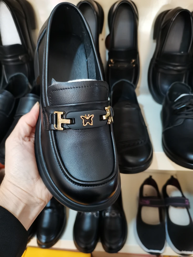 新款厚底乐福鞋女英伦风一脚蹬复古百搭小皮鞋