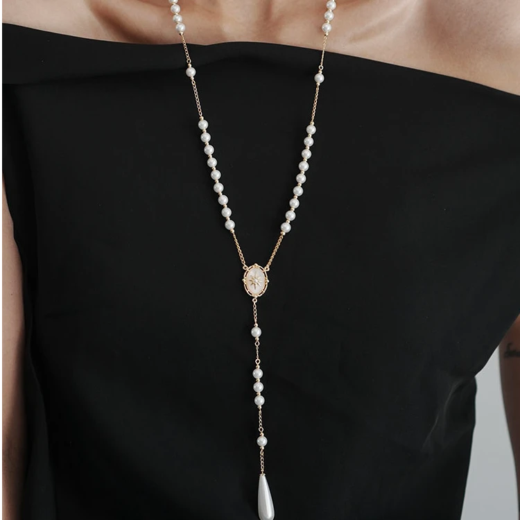 GLITTERSTELLA 铜合金项链 | 六芒星时尚复古法式气质长项链