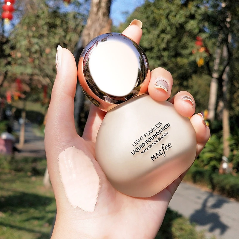 【新疆包邮】 Macfee玛蔻霏小灯泡遮瑕粉底液学生美颜油皮不易脱妆