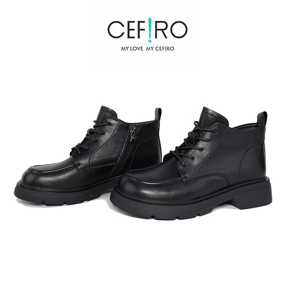cefiro/塞飞洛 【·】时尚百搭女士时尚百搭靴AFF3A00895黑色
