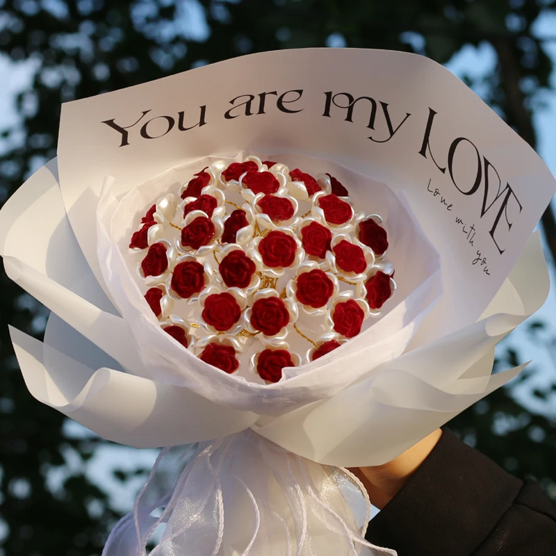 520情人节礼物母亲妈妈生日玫瑰花束手工制作diy材料包送女朋友