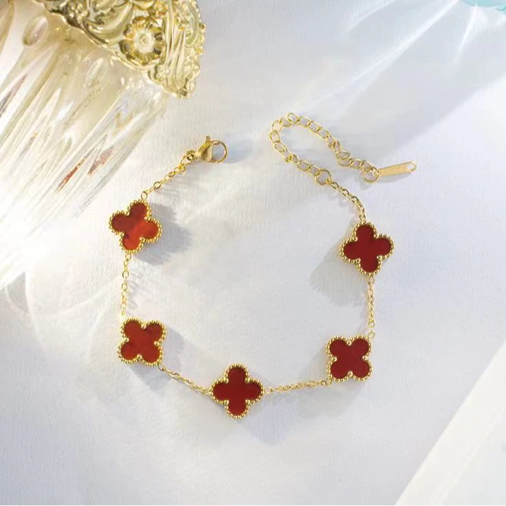 钛钢手链 【好物分享】手链钛钢手链四叶草季气质轻奢时小众简约