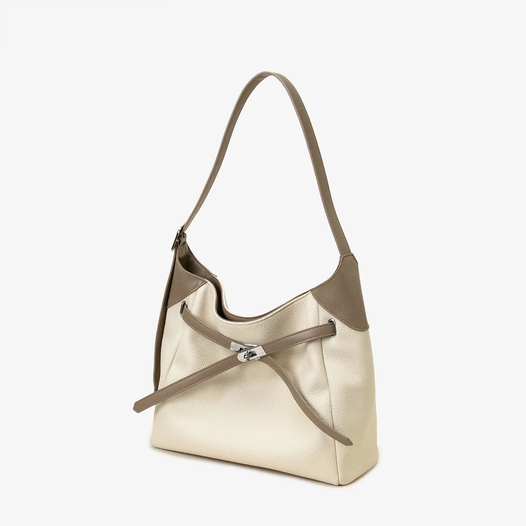 简约大包包软皮托特包女2024新款单肩包通勤上班斜挎大容量轻奢女