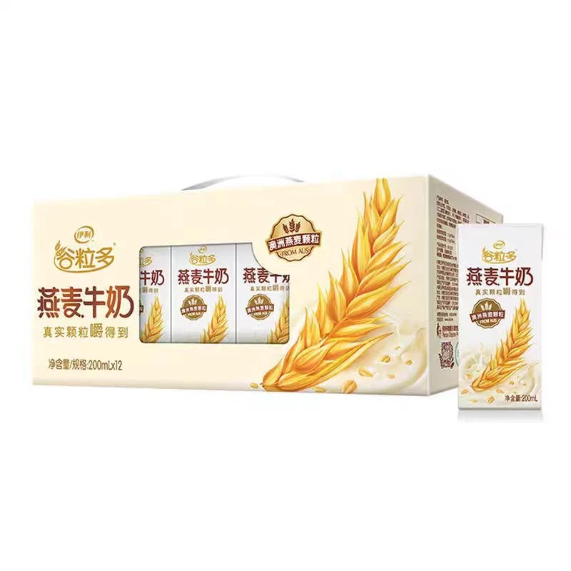 伊利谷粒多颗粒燕麦牛奶200ml*12盒燕麦奶