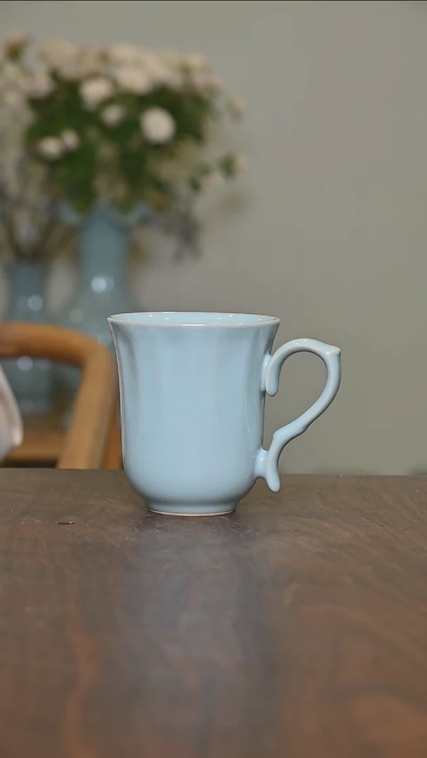 【闪购商品】其他咖啡杯 200毫升 天青釉 朱家款