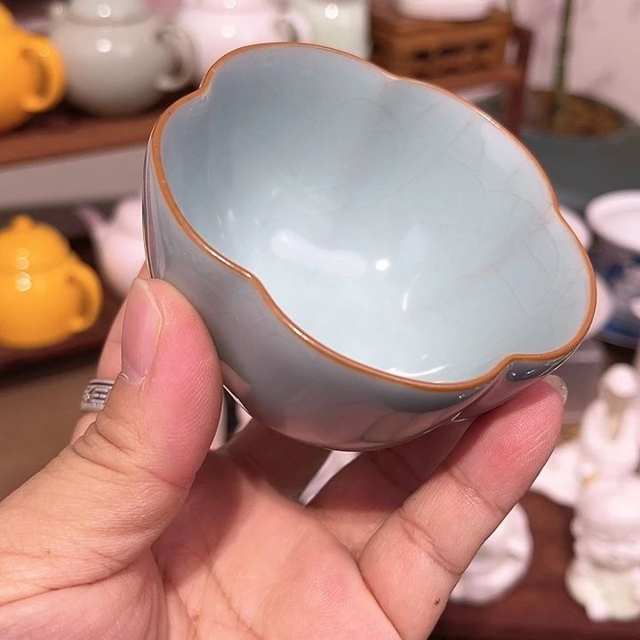 壶德化白瓷盖碗茶杯摆件