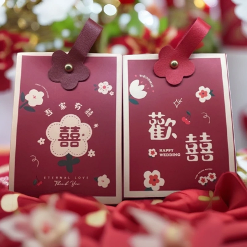 结婚喜糖盒大喜欢喜手提喜糖盒