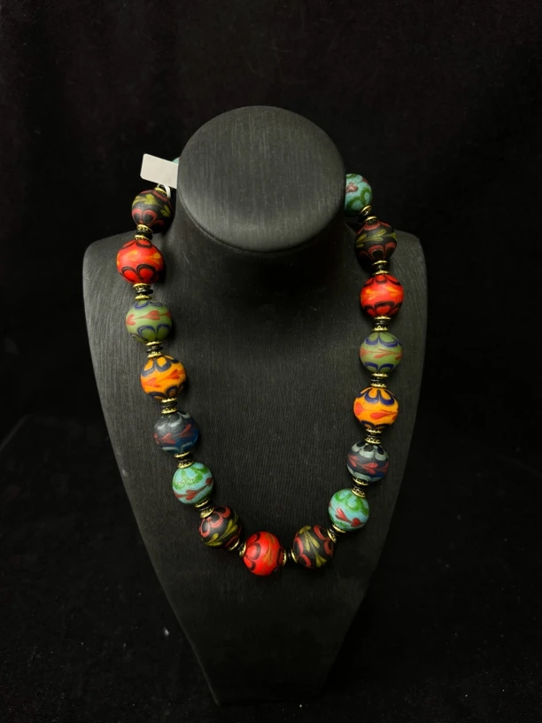 铜合金琉璃项链 147852项链多宝项链老唐卡琉璃