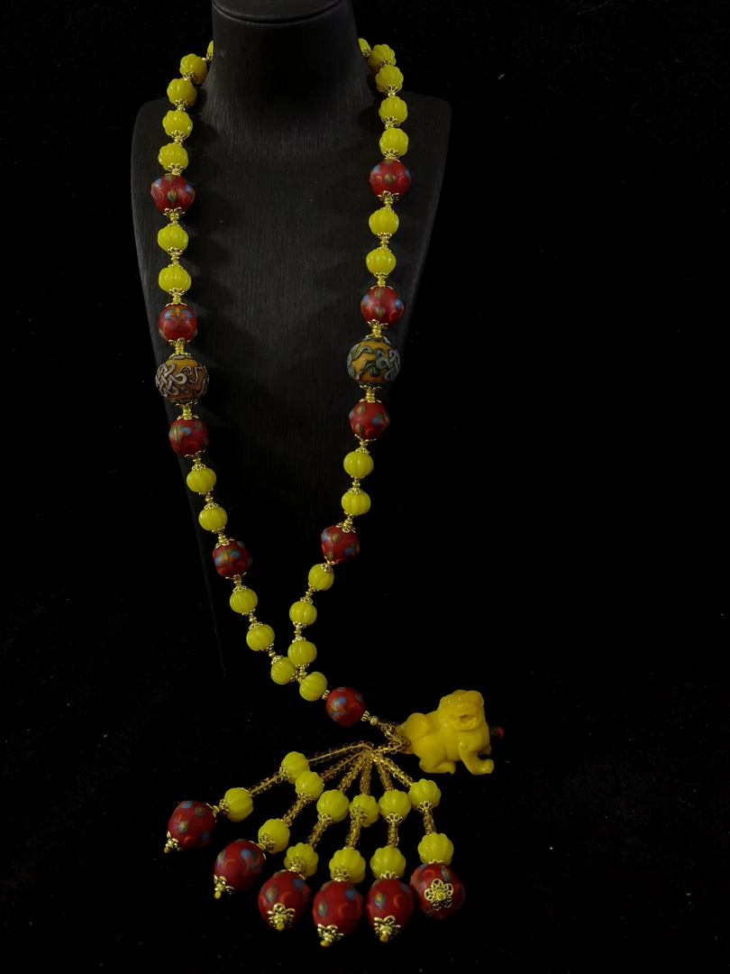 486复古琉璃项链