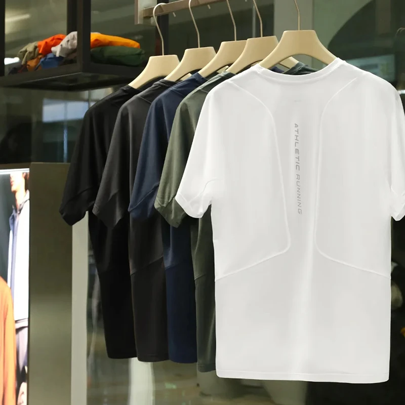 户外高品质！3D立裁 冷感速干弹力！夏季男士运动透气短袖T恤衫潮