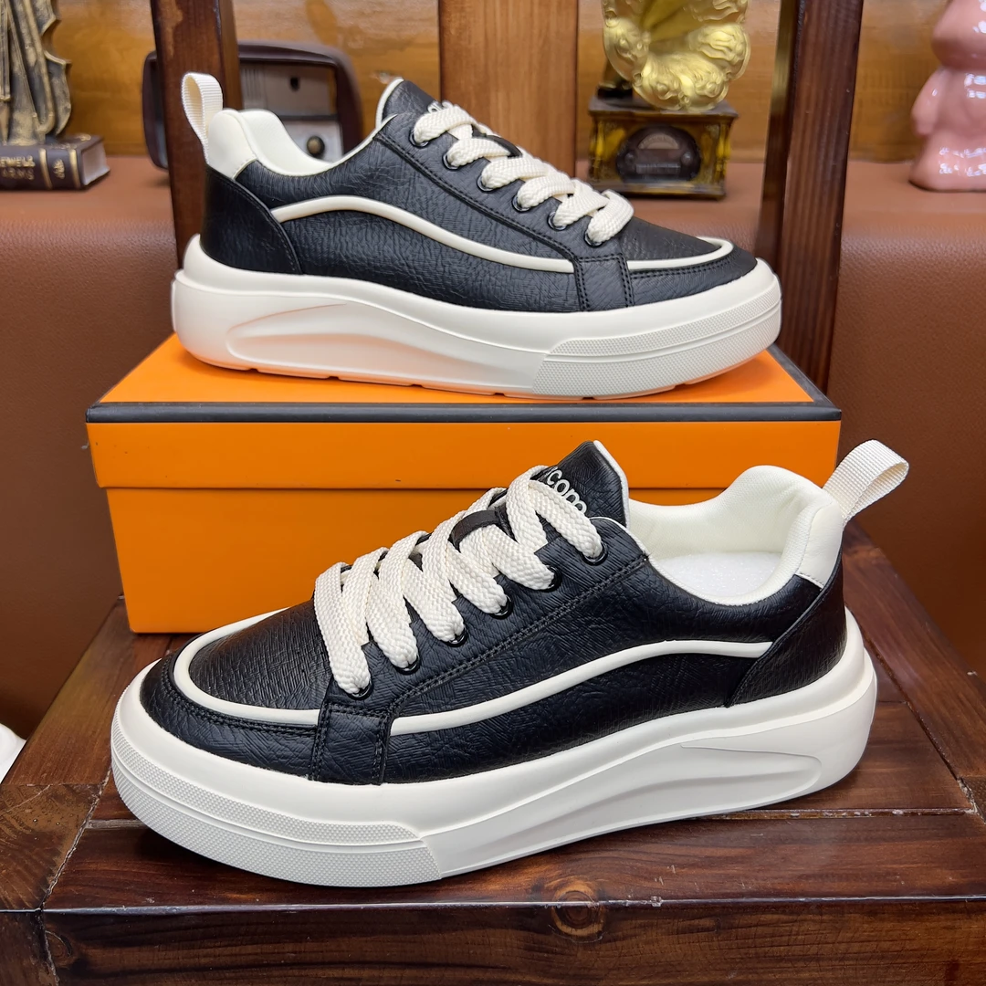 2025秋季上新爆款男士休闲鞋厚底增高鞋时尚百搭潮流透气韩版男鞋