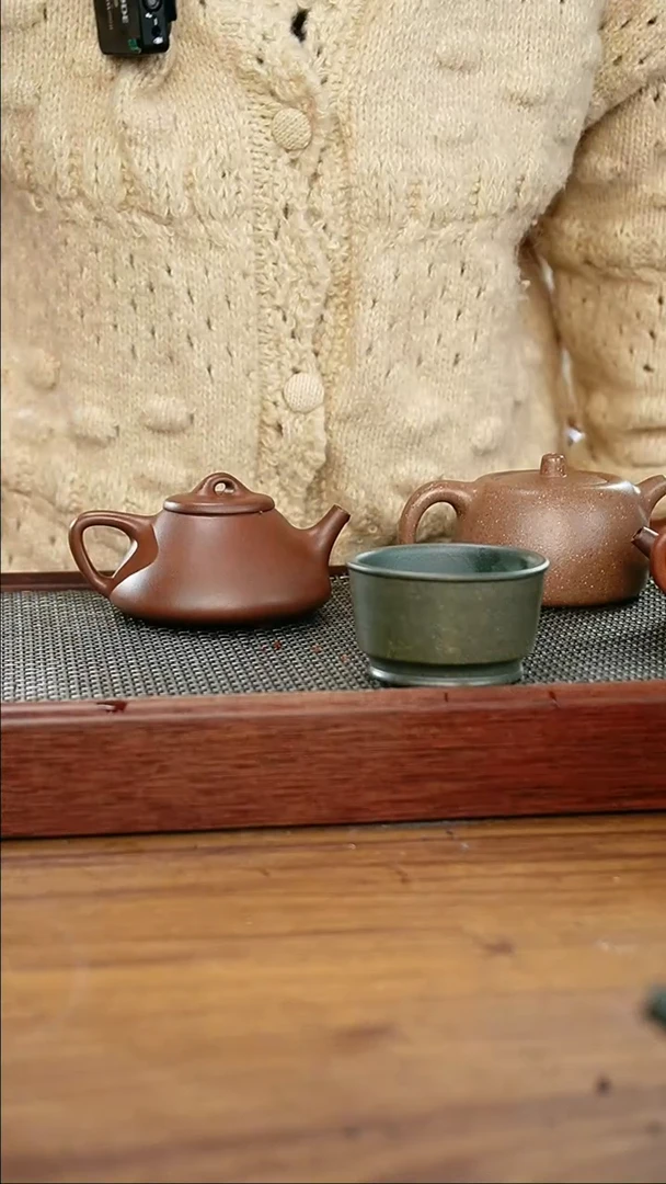 【闪购商品】紫砂茶壶老绿泥马蹄杯-正品-12.12特惠
