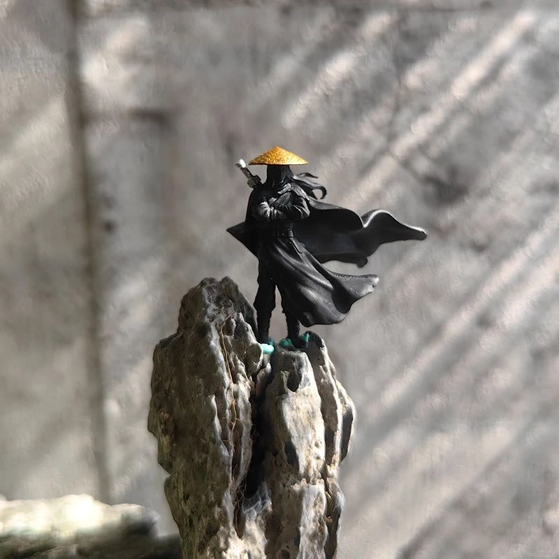 江湖故人古代侠客小树脂微缩人物模型悬浮鱼缸龙宫造景微景观摆件