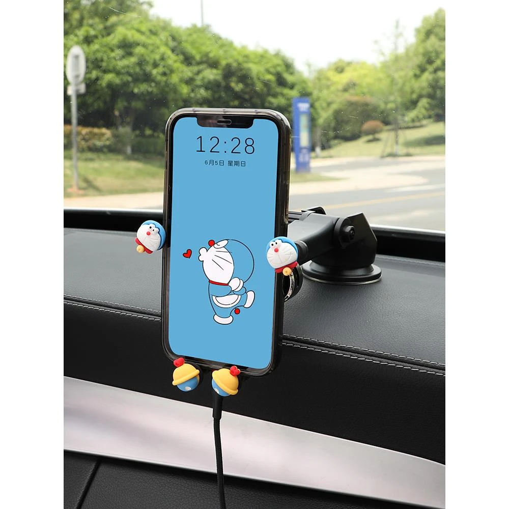 2023新款汽车用手机架车载手机支架导航专用车内吸盘式支驾网红女