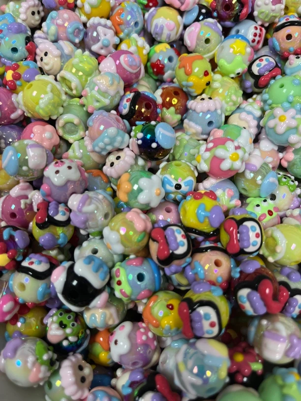 【手绘珠珠】 diy手工配件 手机链 包包链