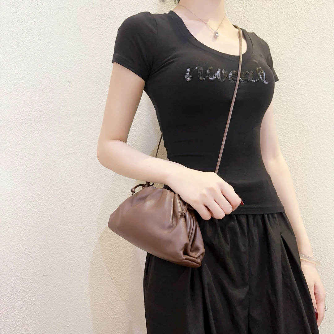 99新 BOTTEGA VENETA/葆蝶家 咖啡色云朵包