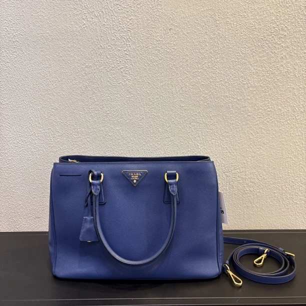 95新 Prada/普拉达 蓝色杀手包托特包