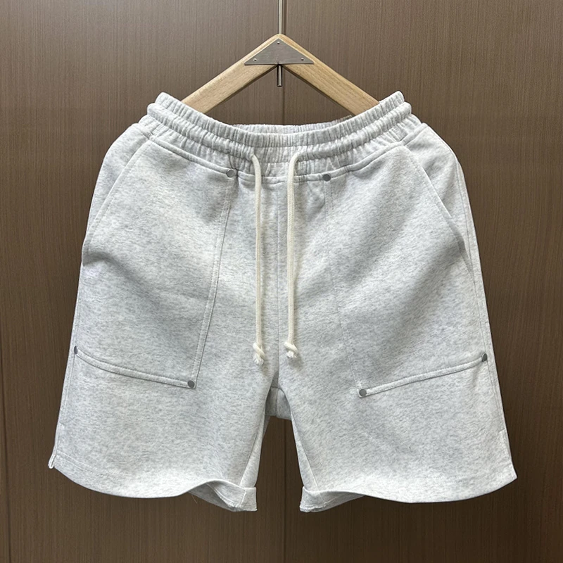 高档休闲裤短裤男士夏季爆款潮流宽松五分裤卫裤跑步健身运动中裤