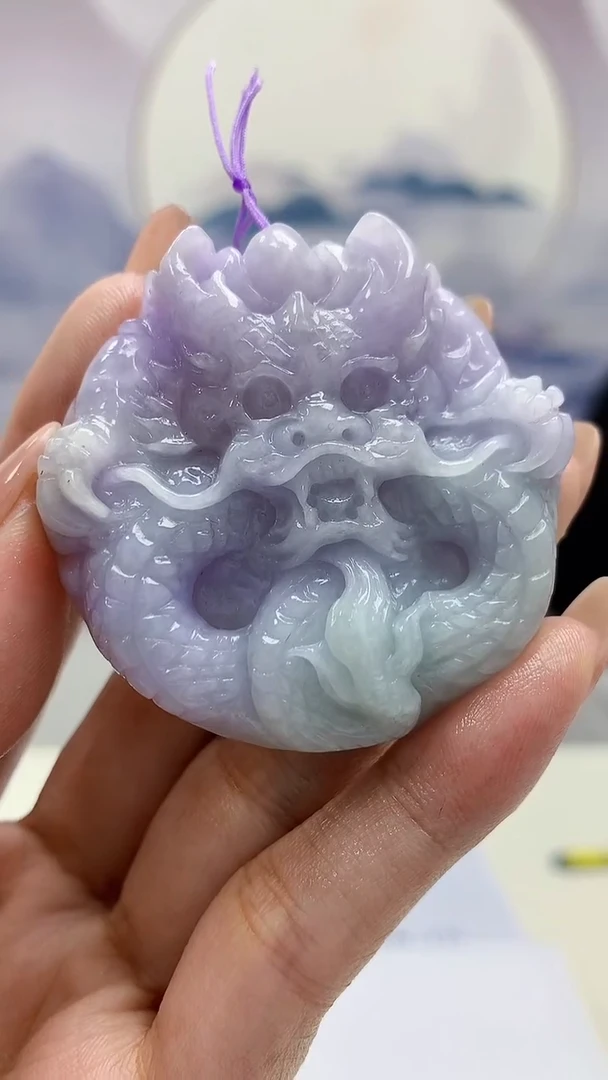 【闪购商品】定制翡翠未镶嵌4688MM-毛货挂件57