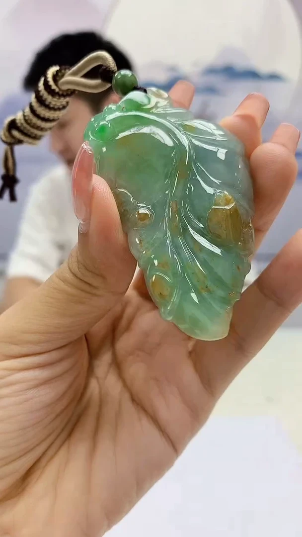 【闪购商品】定制翡翠未镶嵌5028ty-毛货挂件32