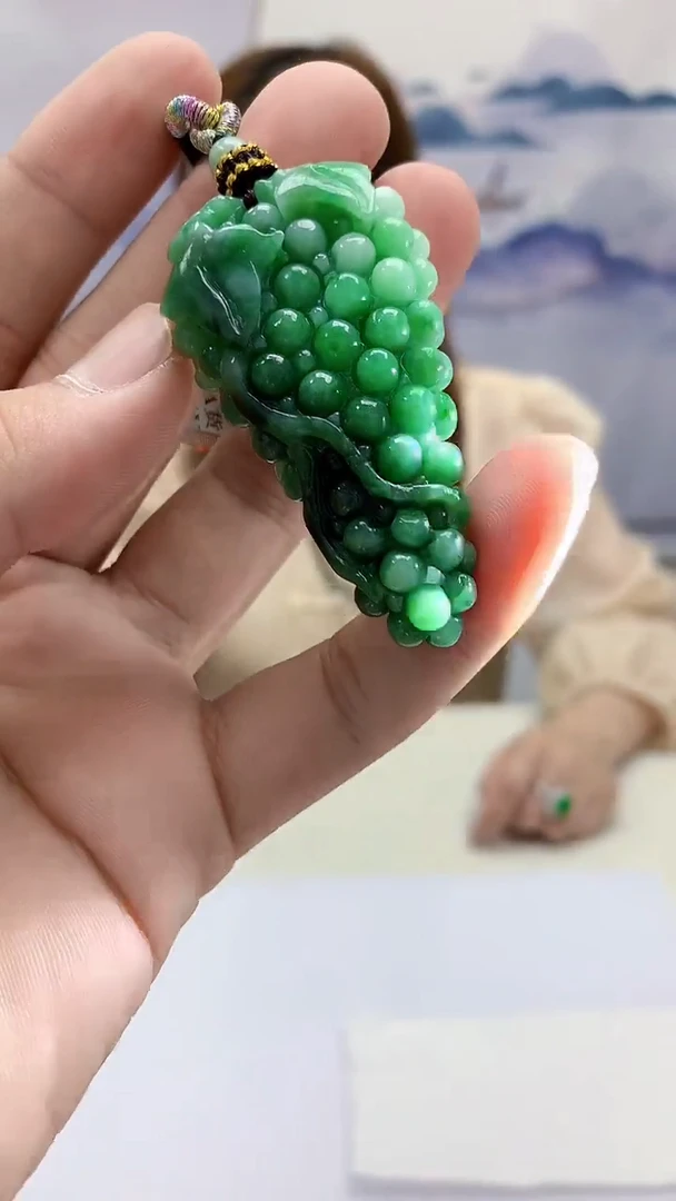 【闪购商品】定制翡翠未镶嵌4852bb-毛货挂件37