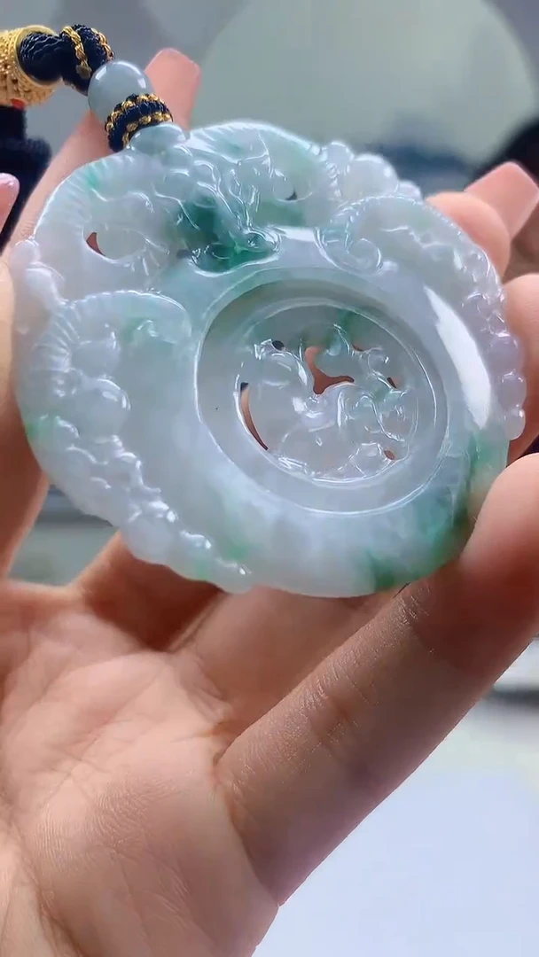 【闪购商品】定制翡翠未镶嵌4898ty-毛货挂件62