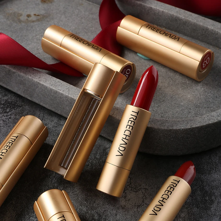 TREECHADA泰国TR璀璨达小金条口红平价学生雾面哑光显色润泽水润