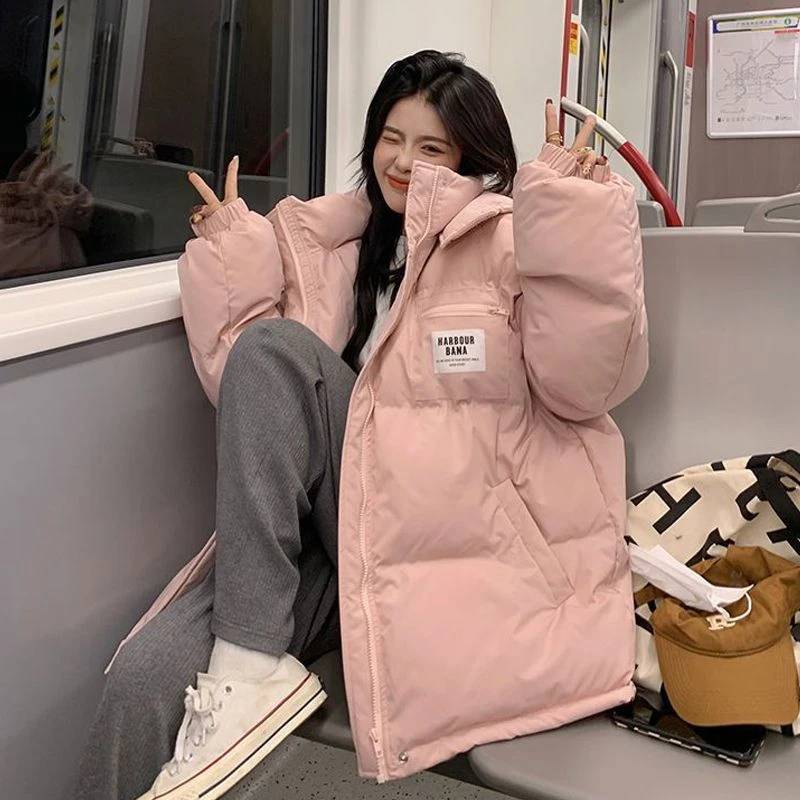 波司澄高中学生羽绒棉服女韩版宽松小个子初中生可爱少女加厚棉衣