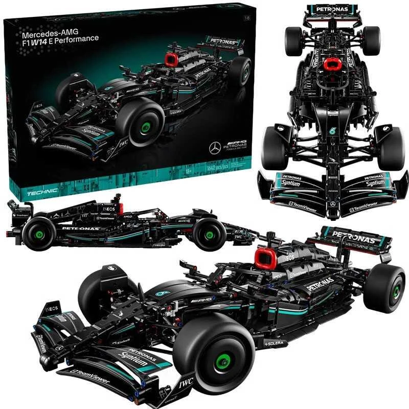 2024新品遥控梅赛德斯奔驰F1赛车方程式男拼装积木玩具礼物