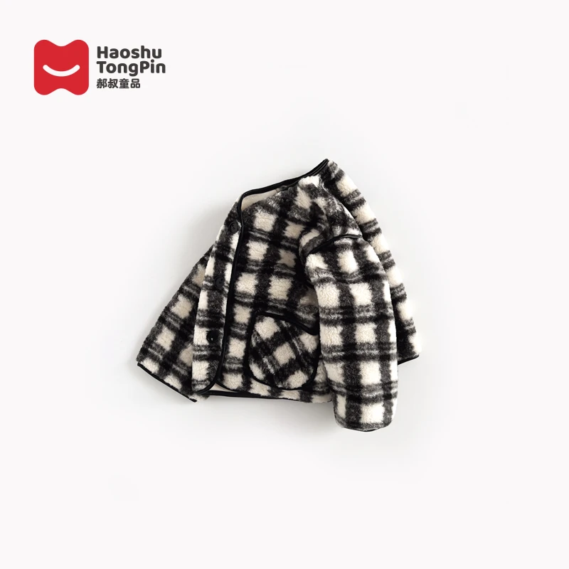 郝叔童品HV3410儿童外套2023冬装新款女童韩版保暖洋气时髦上衣