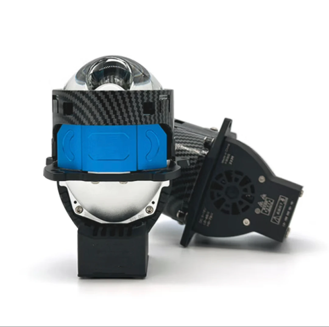 赫视瞳擎天圣矩阵三光直射激光大灯三风扇新青龙麒麟LED双光透镜