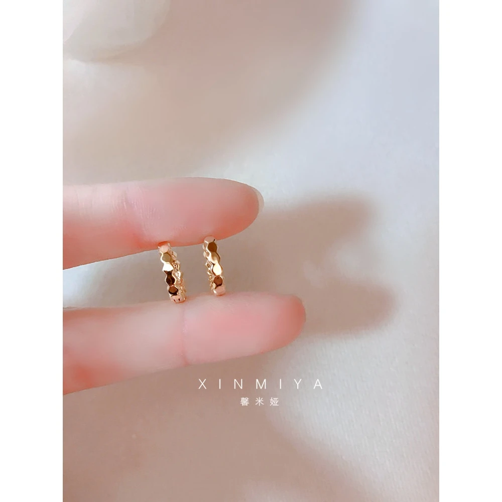 铜合金无非金属耳饰 时尚简约耳环耳圈小众高级感精致小巧设计感