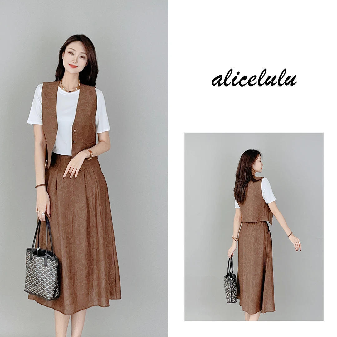 2 ALICE “古典美”女装套装 优雅提花 时髦省心 S2138201T