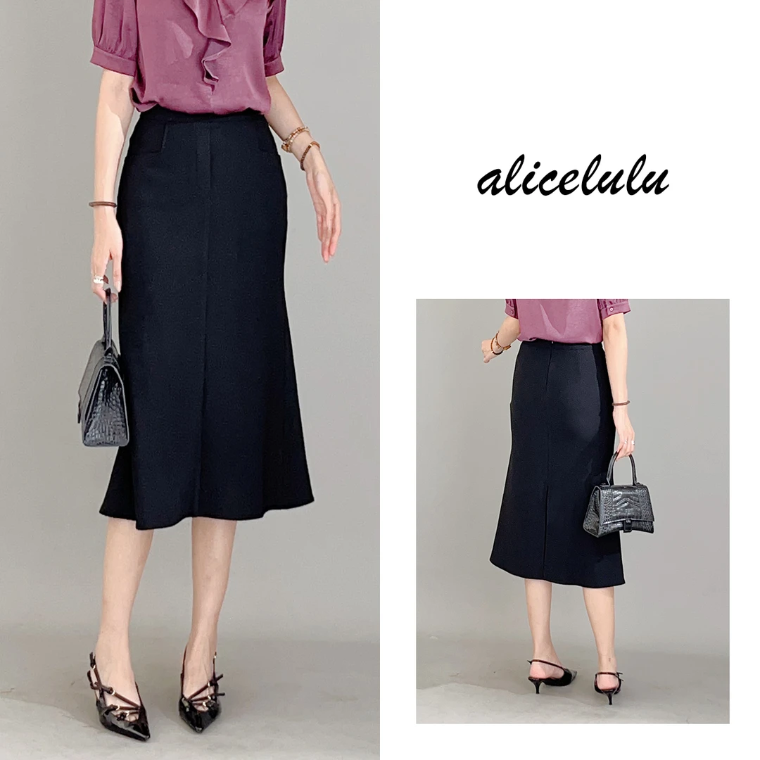 6 ALICE “轻鱼尾”半身裙 优雅通勤 简约气质 S621583E