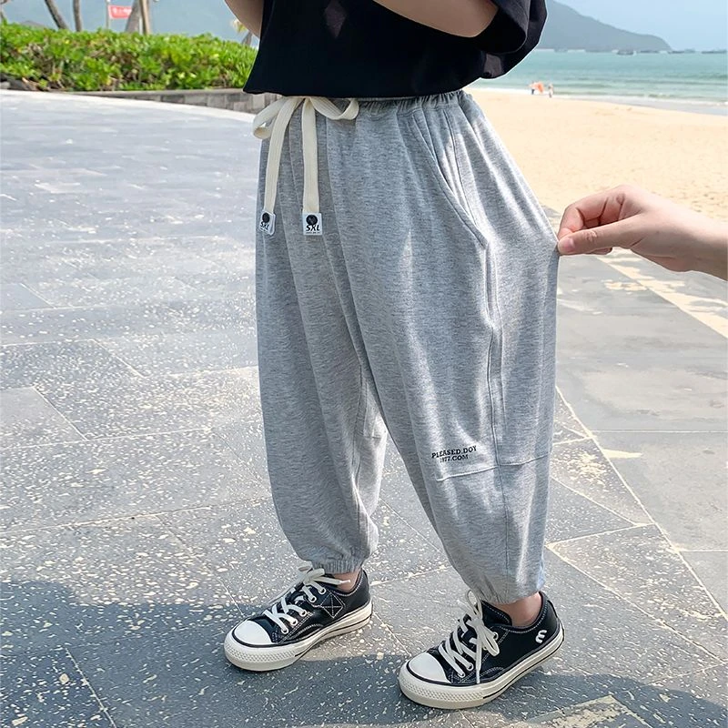 男童防蚊裤夏季薄款2024新款韩版儿童洋气夏装运动裤宝宝休闲裤潮