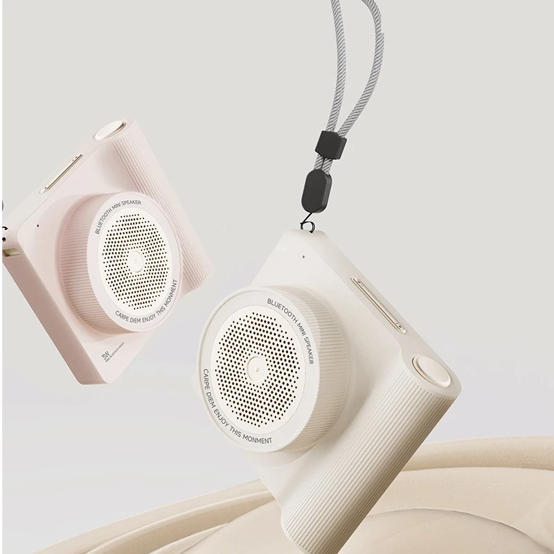 素觅莱卡懒人自拍相机蓝牙音响复古迷你便携式小型随身音箱低音炮