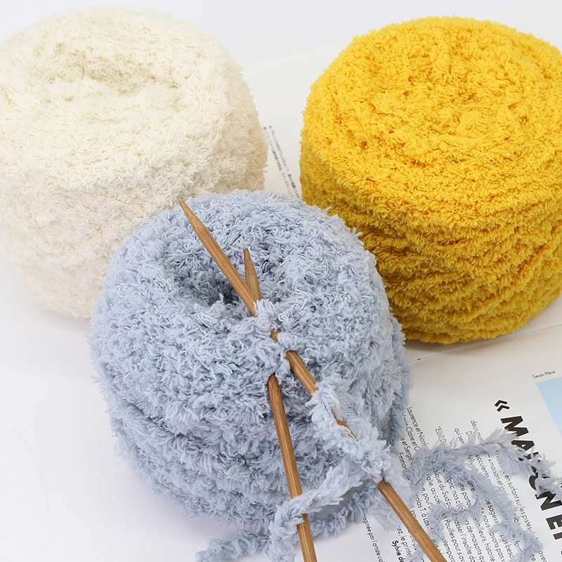 珊瑚绒毛线球围巾线手工diy粗棒针编织围脖材料包绒绒线马甲毛衣