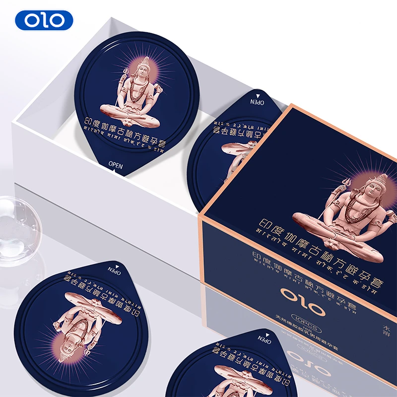 OLO印度伽摩古秘方持久控时超薄001狼牙0.01颗粒螺纹官方旗舰店正品夫妻计生情趣用品天然橡胶胶乳男用避孕套