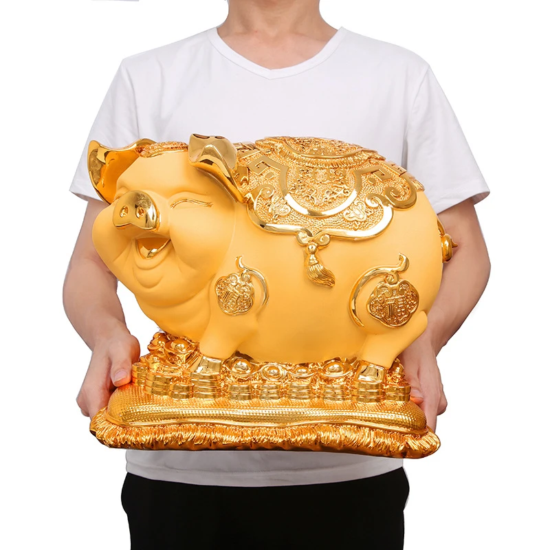 金猪存钱罐大号招财金猪只进不出储蓄罐家用开业礼品创意生日礼物