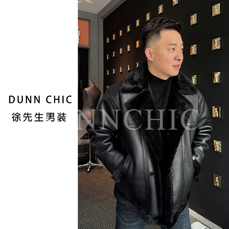 徐先生出品，冬季原生态机车翻领皮毛一体9924184