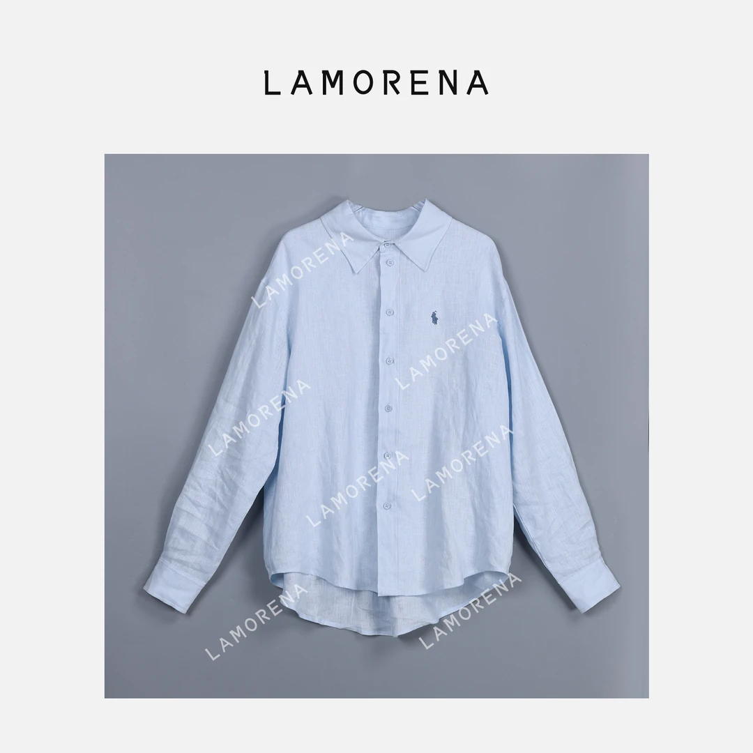 【曼姐】“大道至简”老钱风高定进口亚麻衬衫长裤套装38547+38584