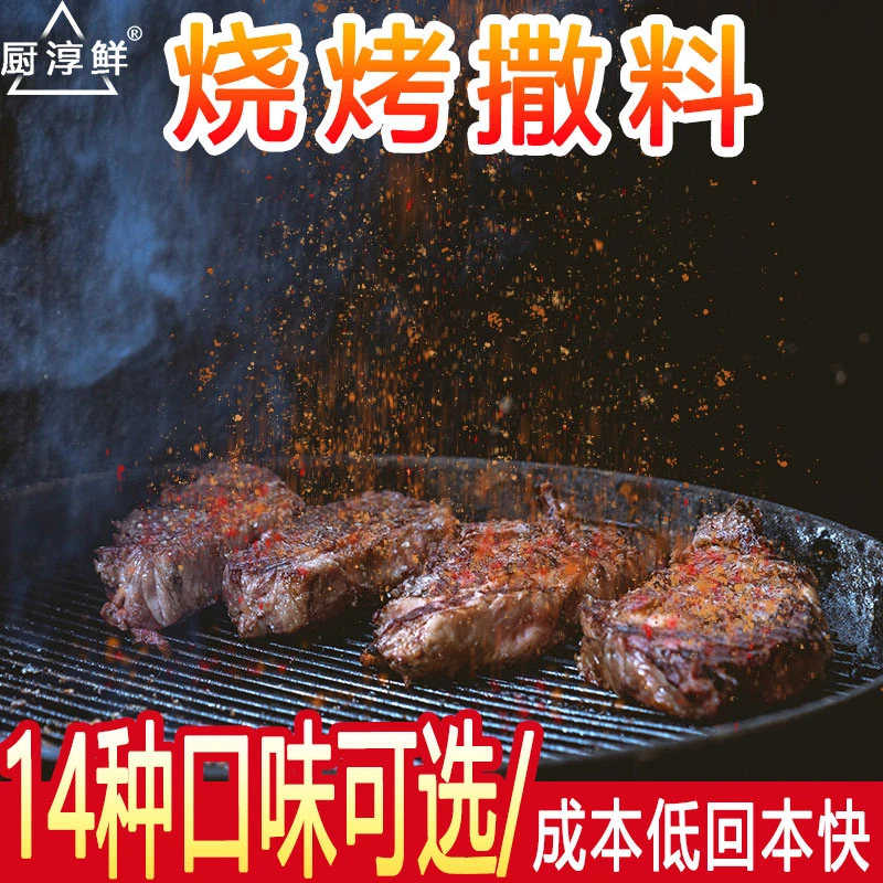 烧烤撒料孜然粉炸串酱料商用油炸刷料烤肉蘸料干料配方辣椒调味料