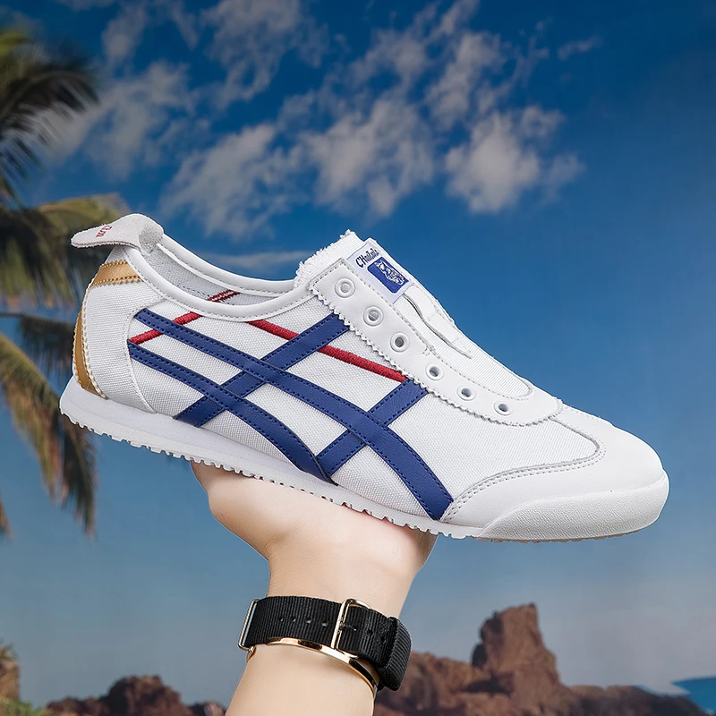 《无鞋带套脚》2025爆款百搭虎家鞋情侣鞋阿甘运动休闲板鞋免系带