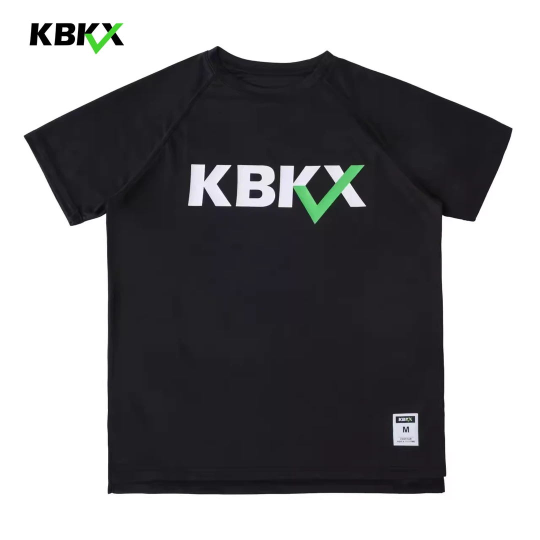 KBKX 篮球运动短袖男女美式宽松休闲投篮训练透气圆领大码速干T恤
